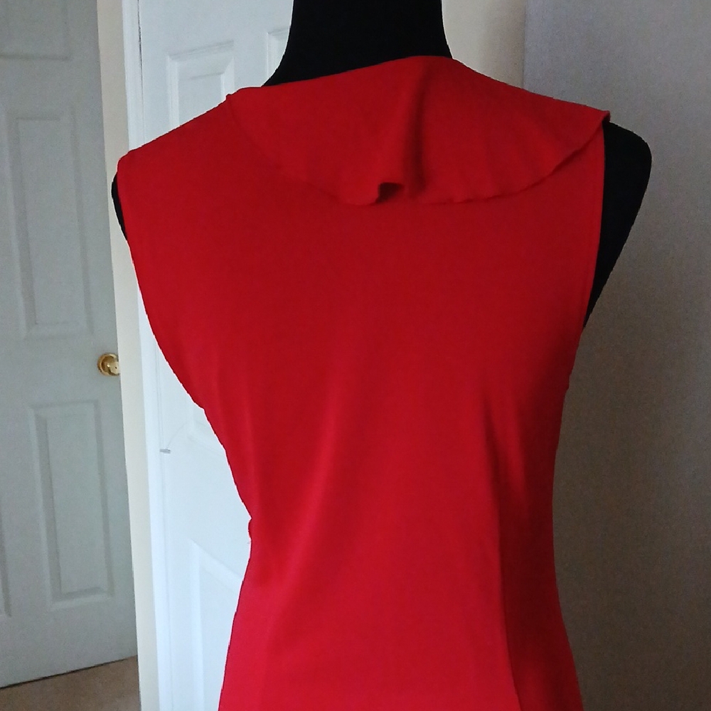 SPANNER Vibrant Red Midi Dress - Picture 4 of 8